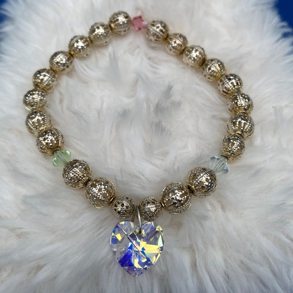 Adjustable Silver Beaded Bracelet - image 2